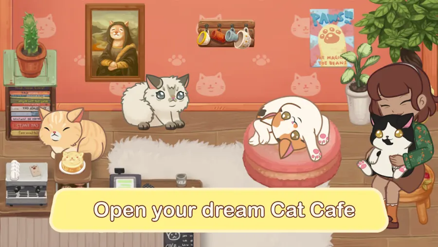 Furistas Cat Cafe gameplay: matching cats to guests in a snug decorated cafe